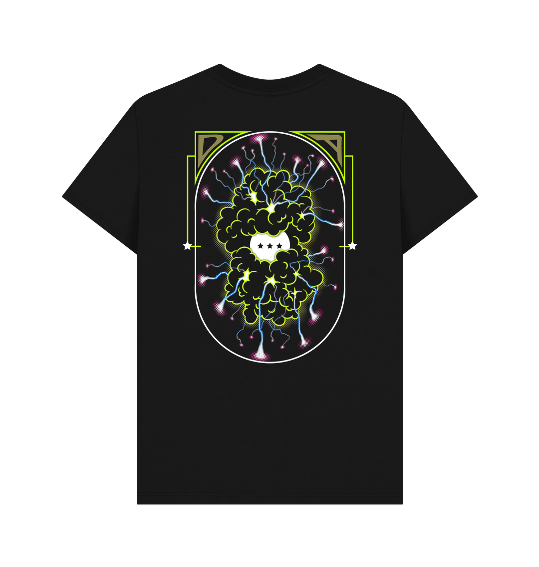 Black Printed T-shirt Back