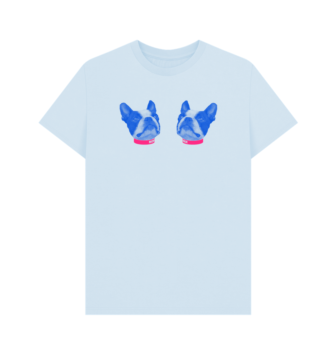 Sky Blue Printed T-shirt Front