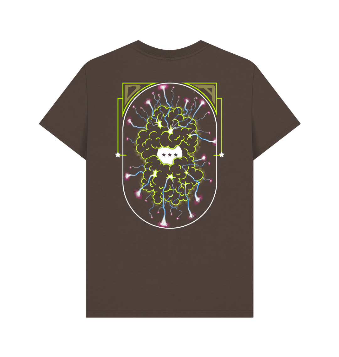 Chocolate Printed T-shirt Back
