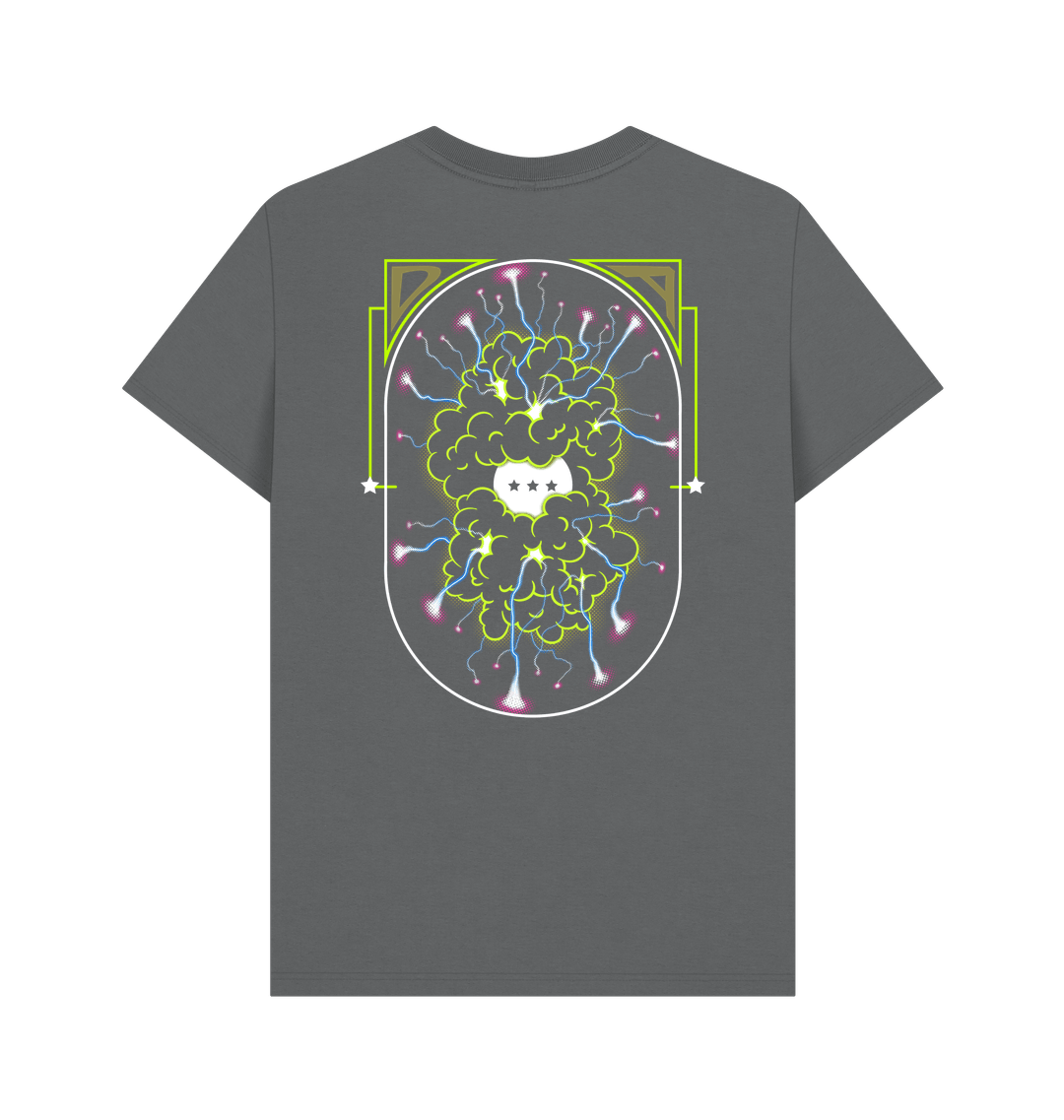 Slate Grey Printed T-shirt Back