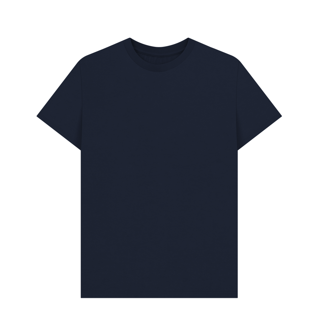 Navy Blue Printed T-shirt Front