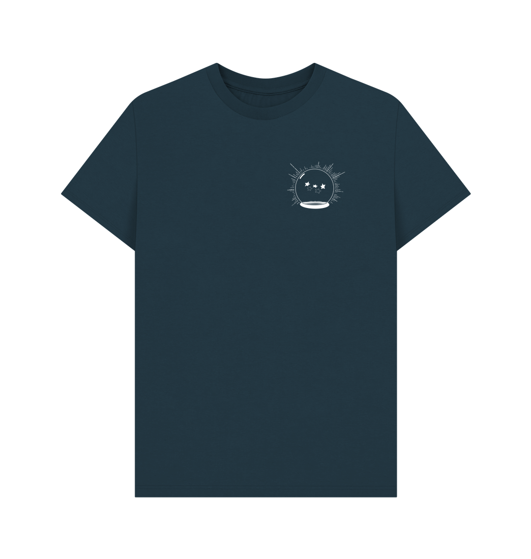 Denim Blue Printed T-shirt Front