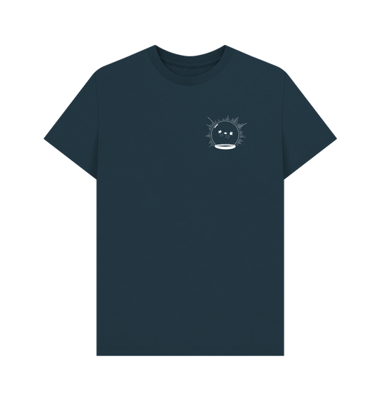 Denim Blue Printed T-shirt Front