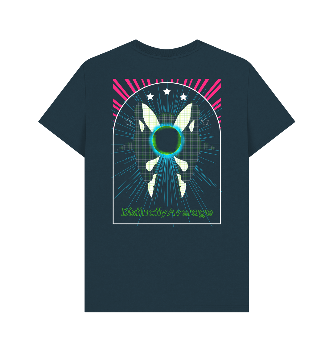 Denim Blue Printed T-shirt Back
