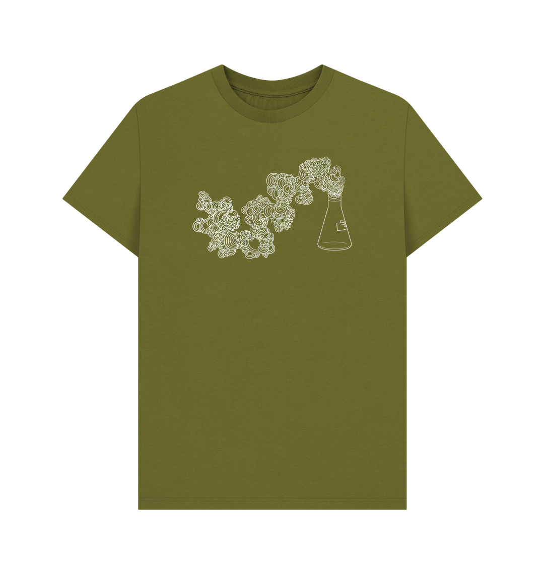 Moss Green Printed T-shirt Front