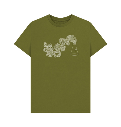 Moss Green Printed T-shirt Front