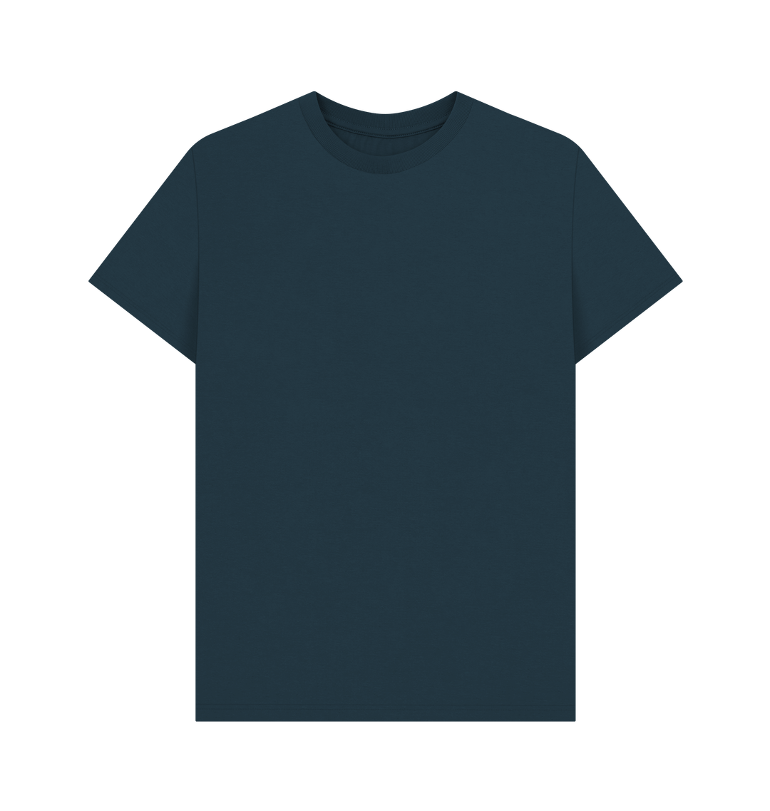 Denim Blue Printed T-shirt Front