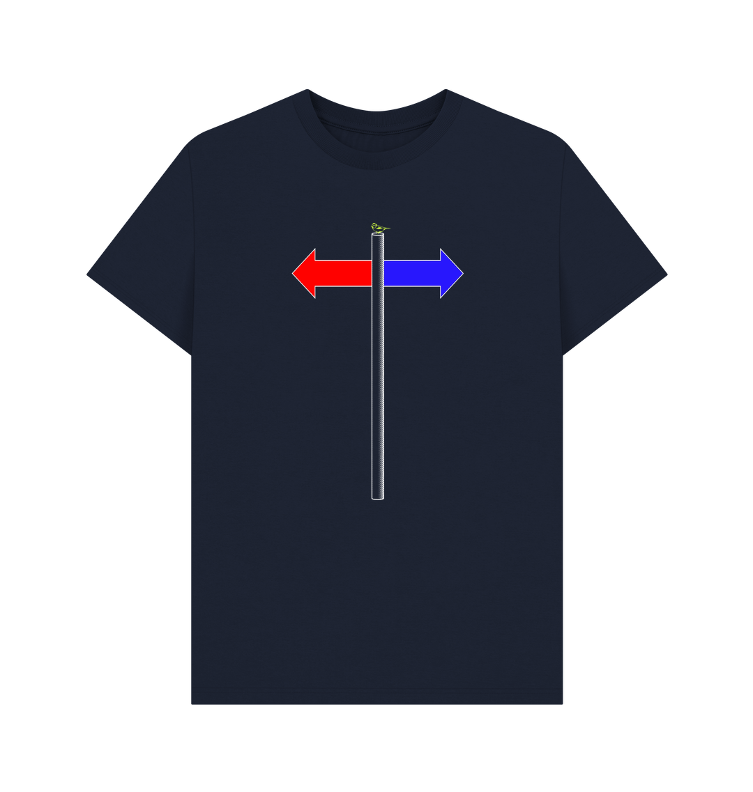 Navy Blue Printed T-shirt Front