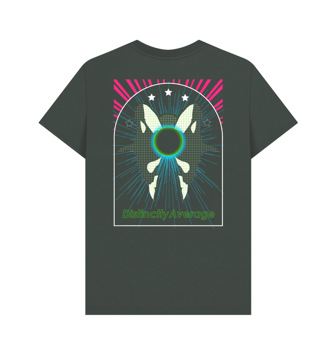 Dark Grey Printed T-shirt Back