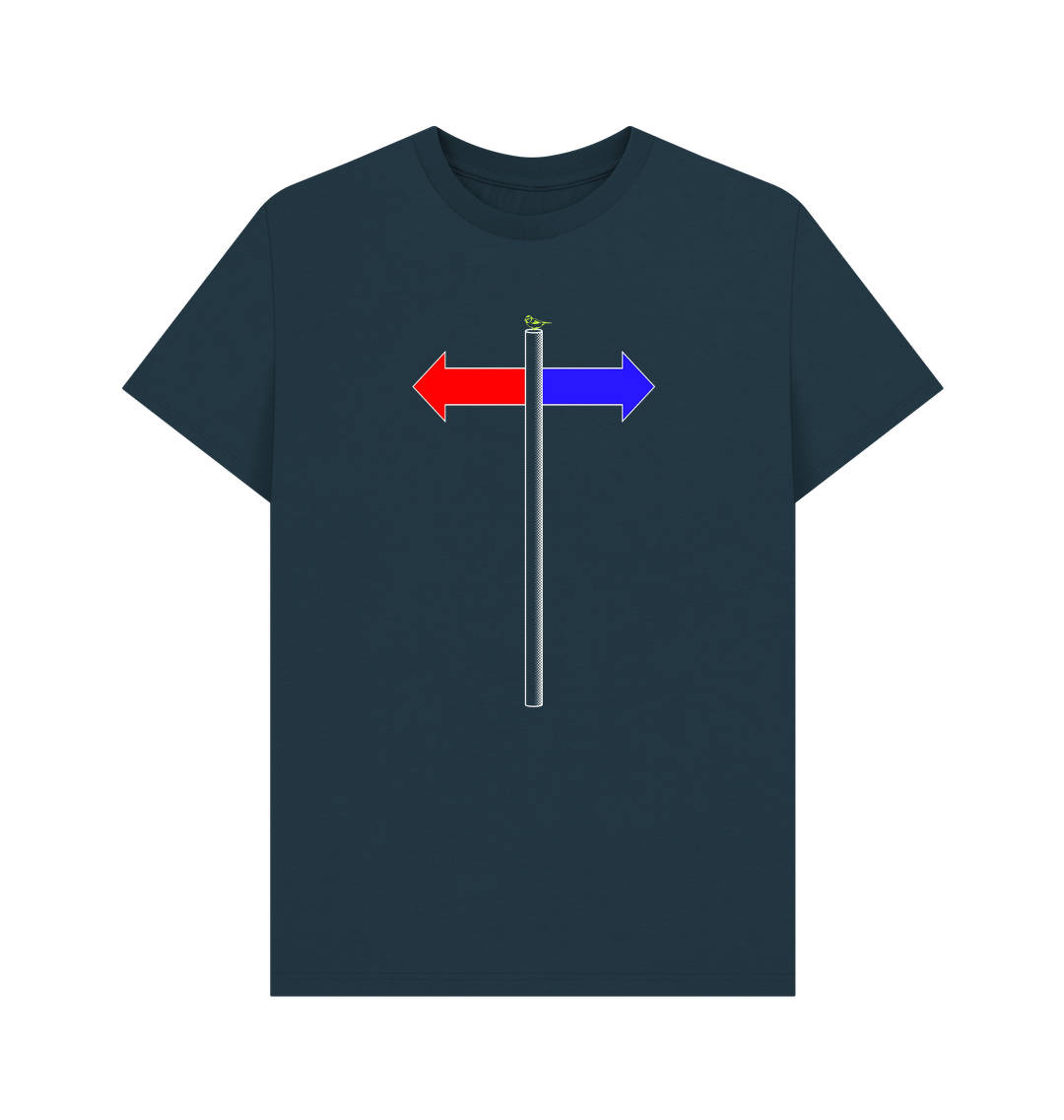 Denim Blue Printed T-shirt Front