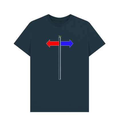 Denim Blue Printed T-shirt Front