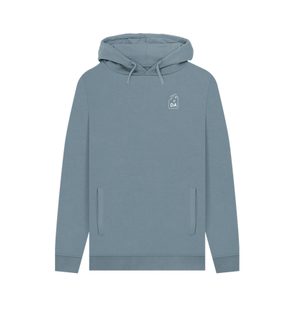 Stone Blue Printed Hoody Front