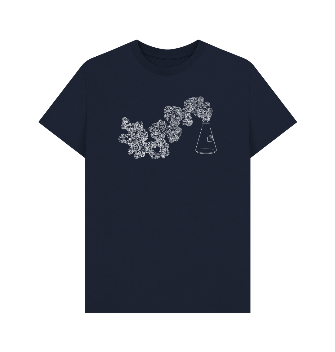 Navy Blue Printed T-shirt Front