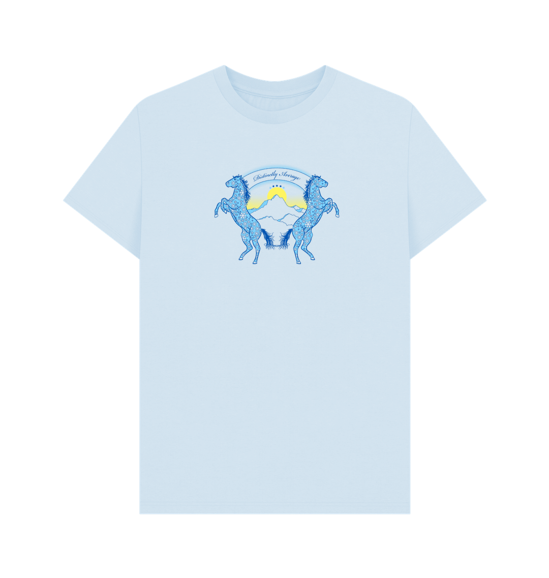 Sky Blue Printed T-shirt Front