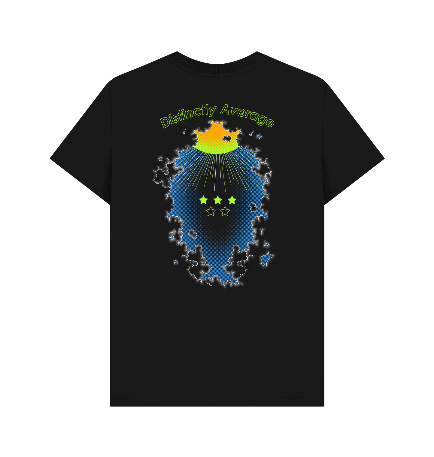 Black Printed T-shirt Back