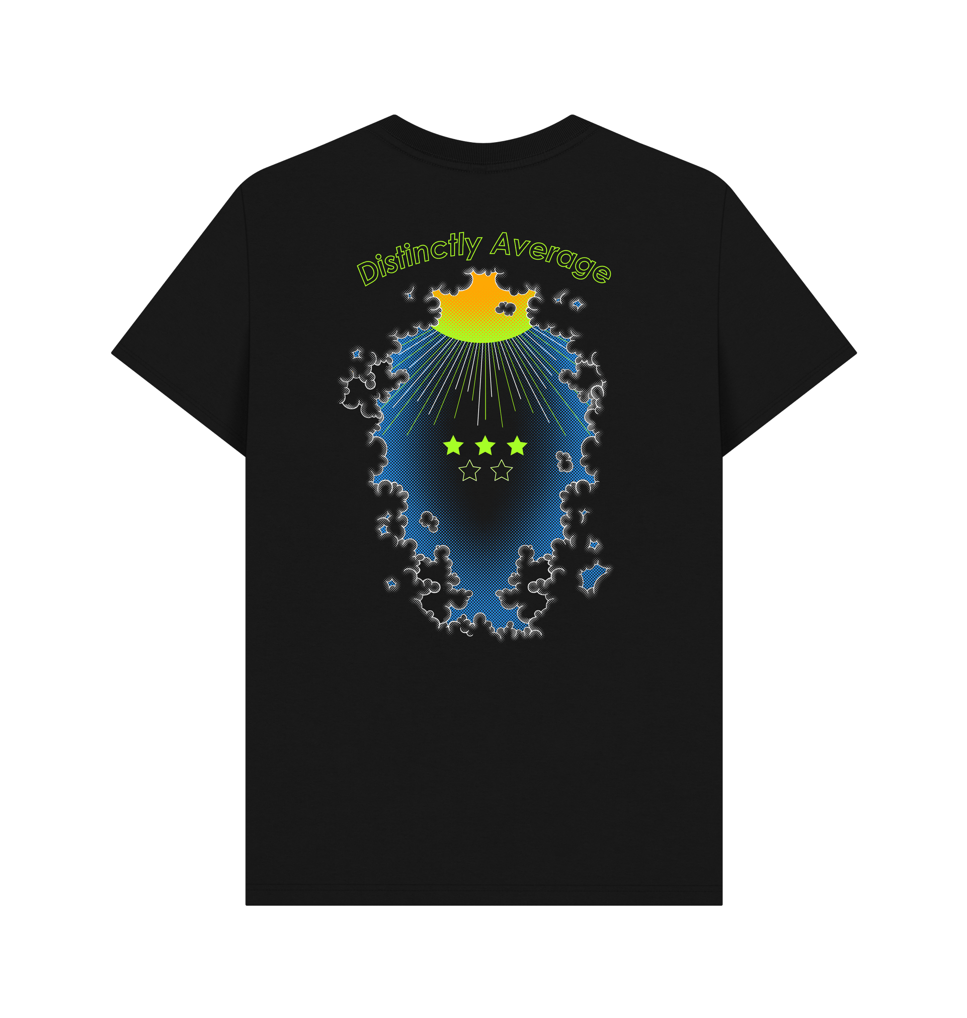 Black Printed T-shirt Back