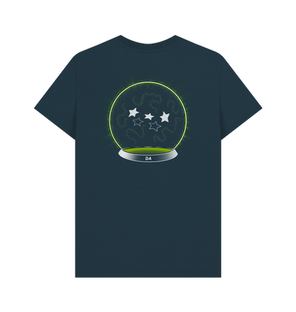 Denim Blue Printed T-shirt Back