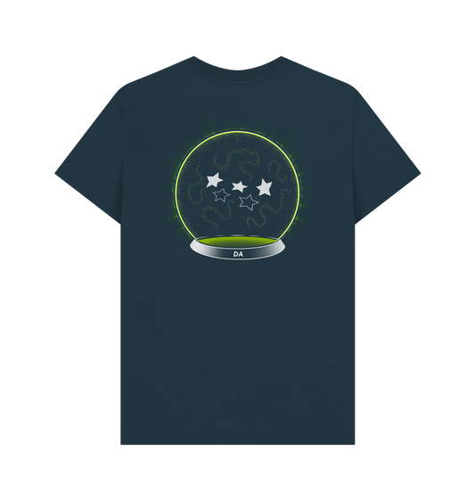 Denim Blue Printed T-shirt Back