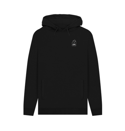 Black Printed Hoody Front