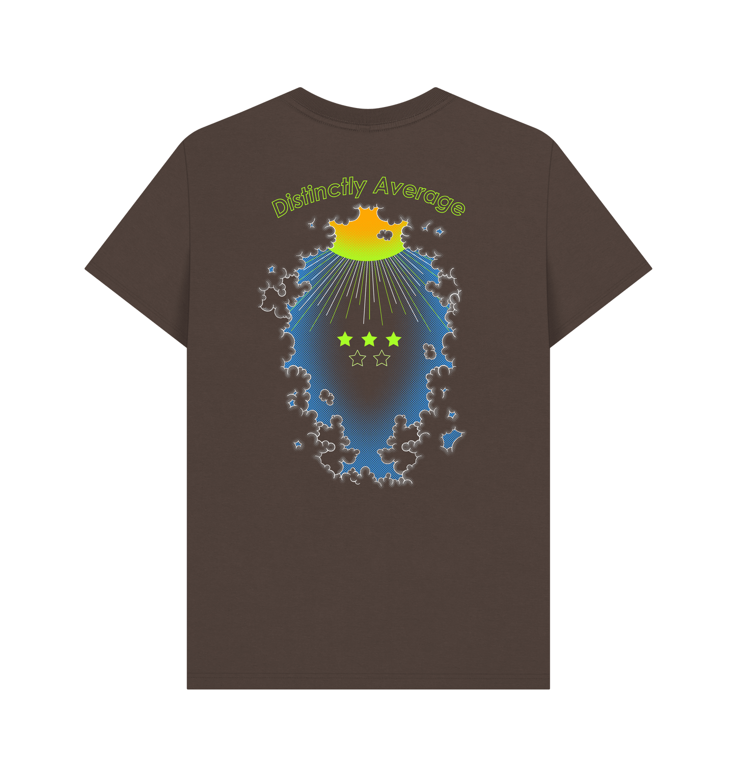 Chocolate Printed T-shirt Back