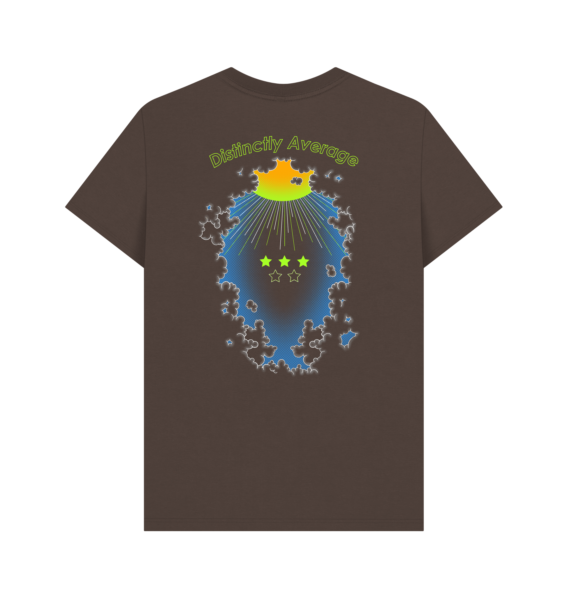 Chocolate Printed T-shirt Back