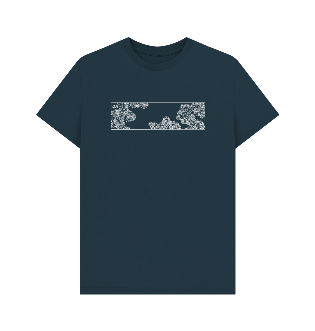 Denim Blue Printed T-shirt Front