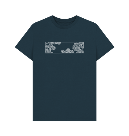 Denim Blue Printed T-shirt Front