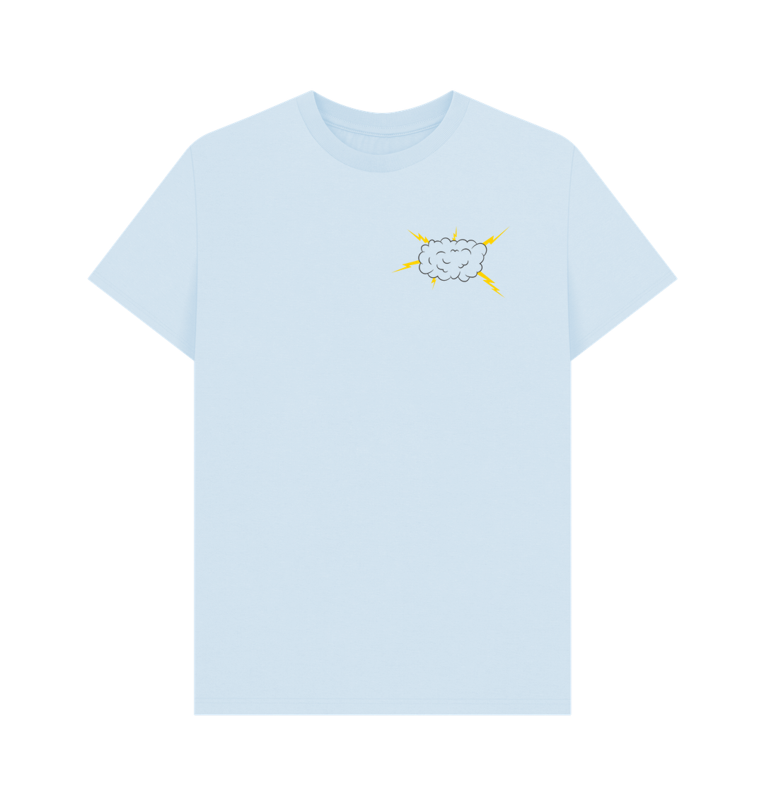 Sky Blue Printed T-shirt Front