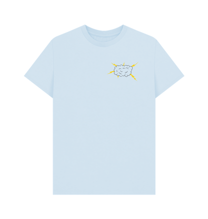 Sky Blue Printed T-shirt Front
