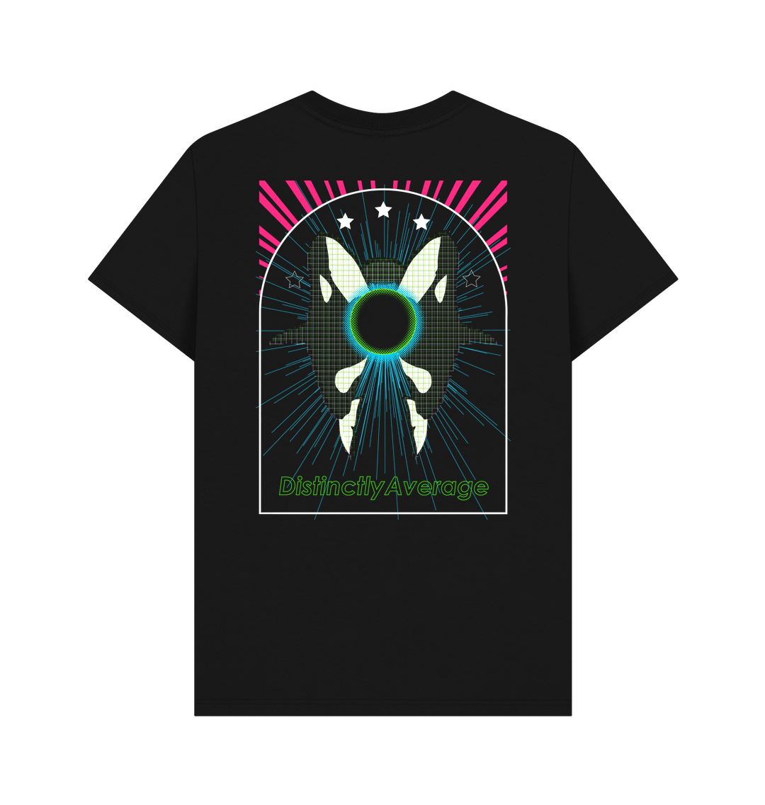 Black Printed T-shirt Back