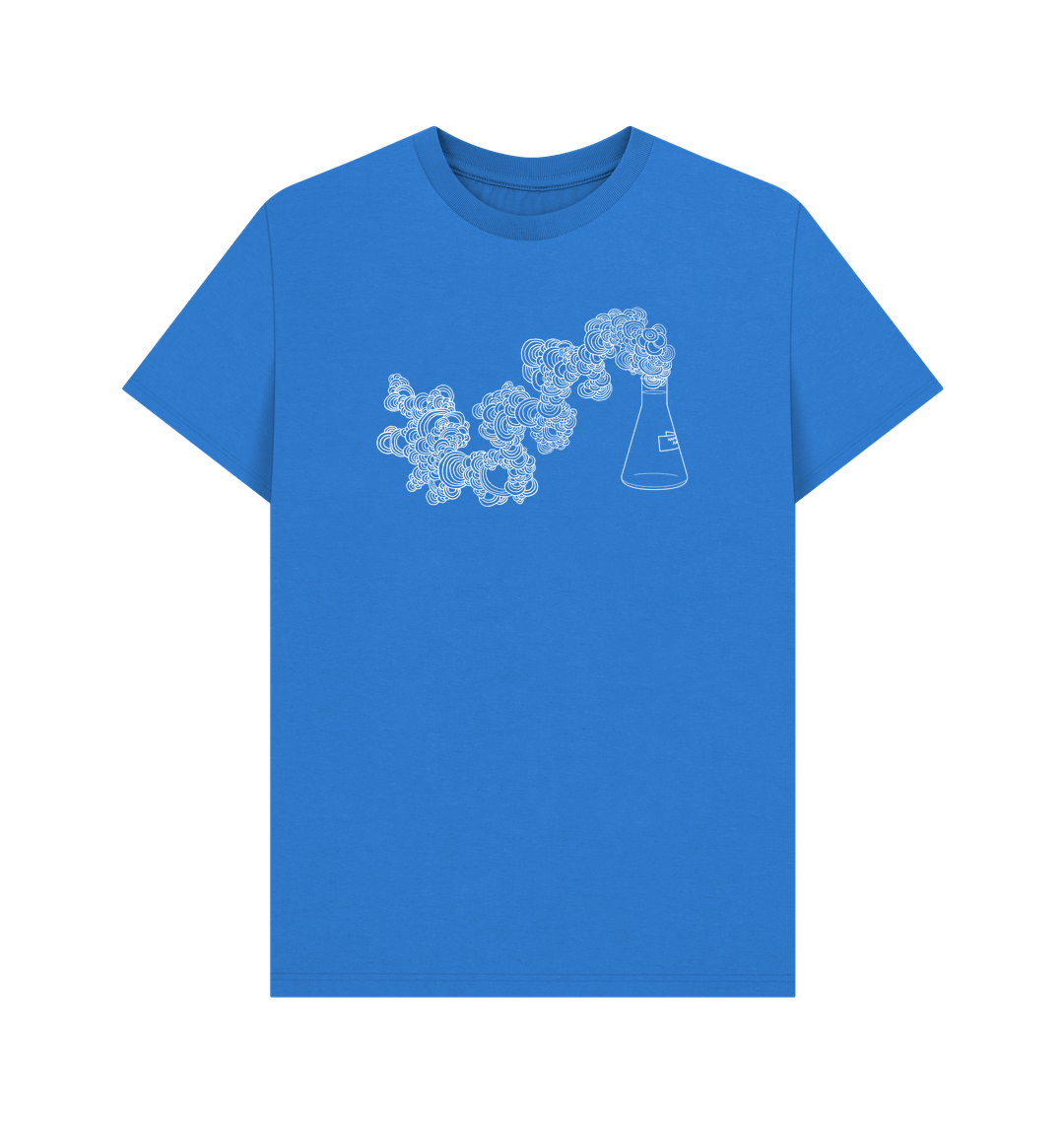 Bright Blue Printed T-shirt Front