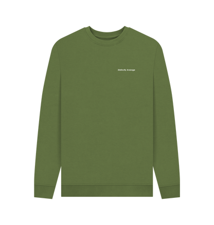 Khaki Printed Sweater Front