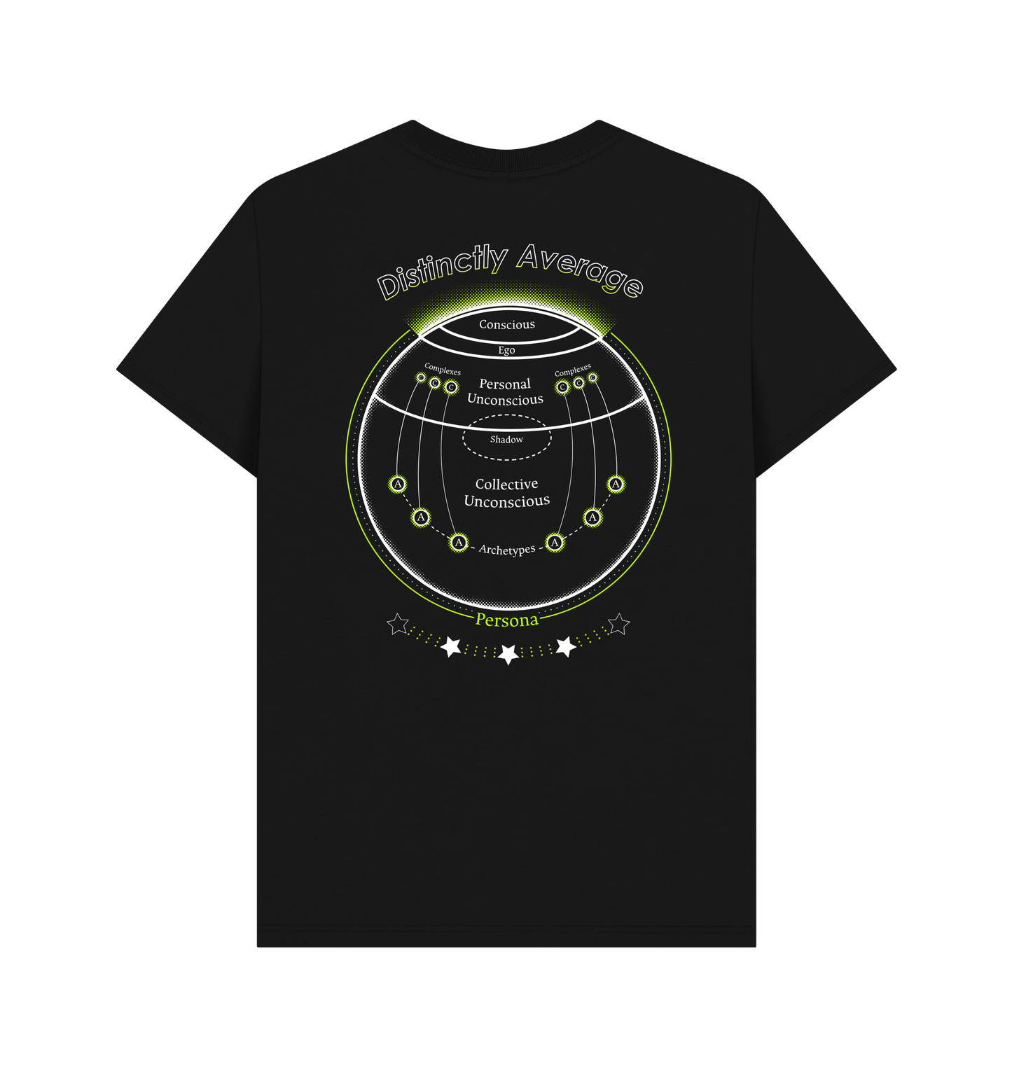 Black Printed T-shirt Back