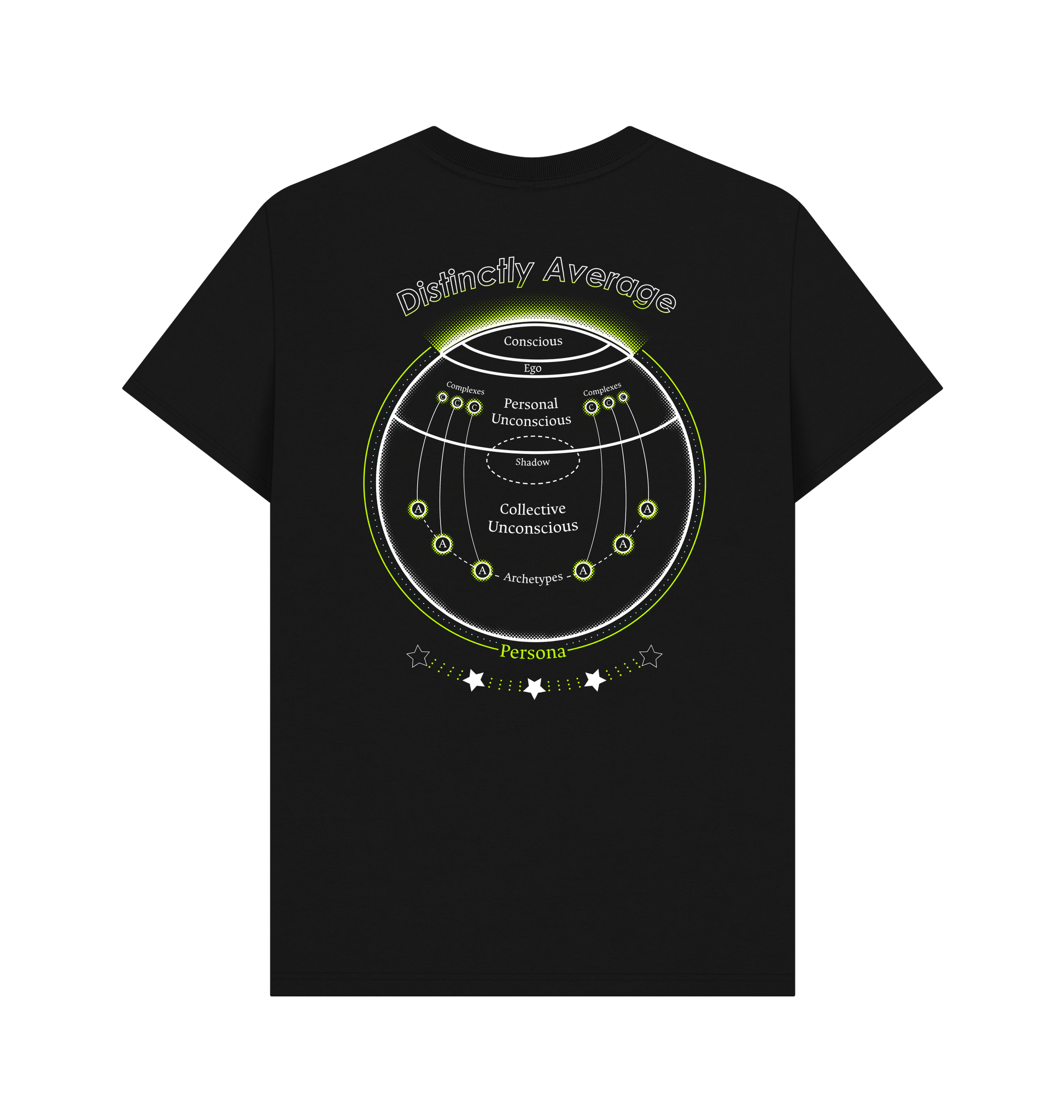 Black Printed T-shirt Back