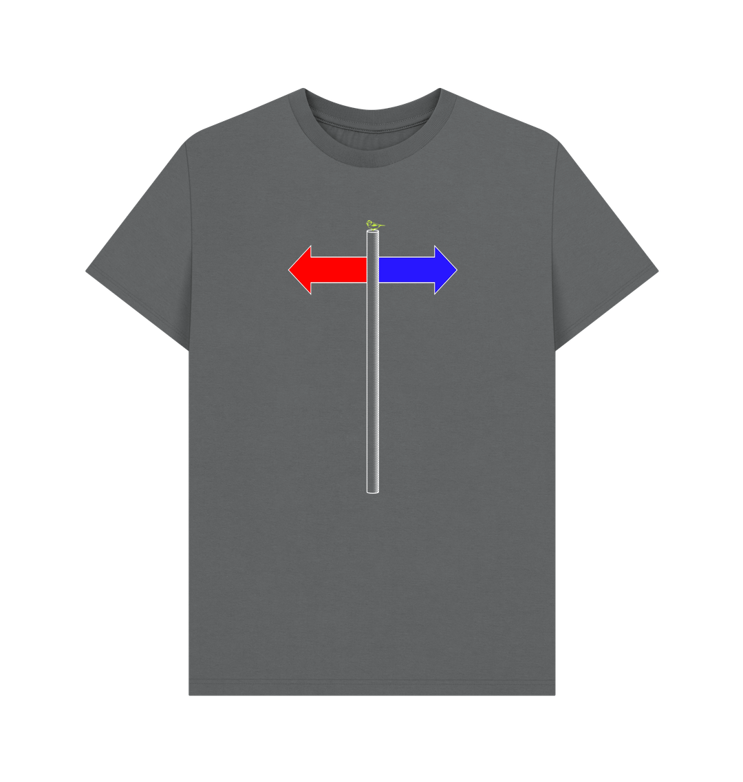 Slate Grey Printed T-shirt Front