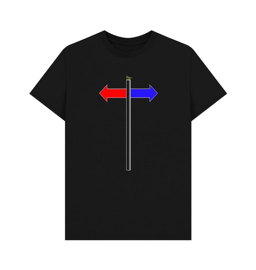 Black Printed T-shirt Front