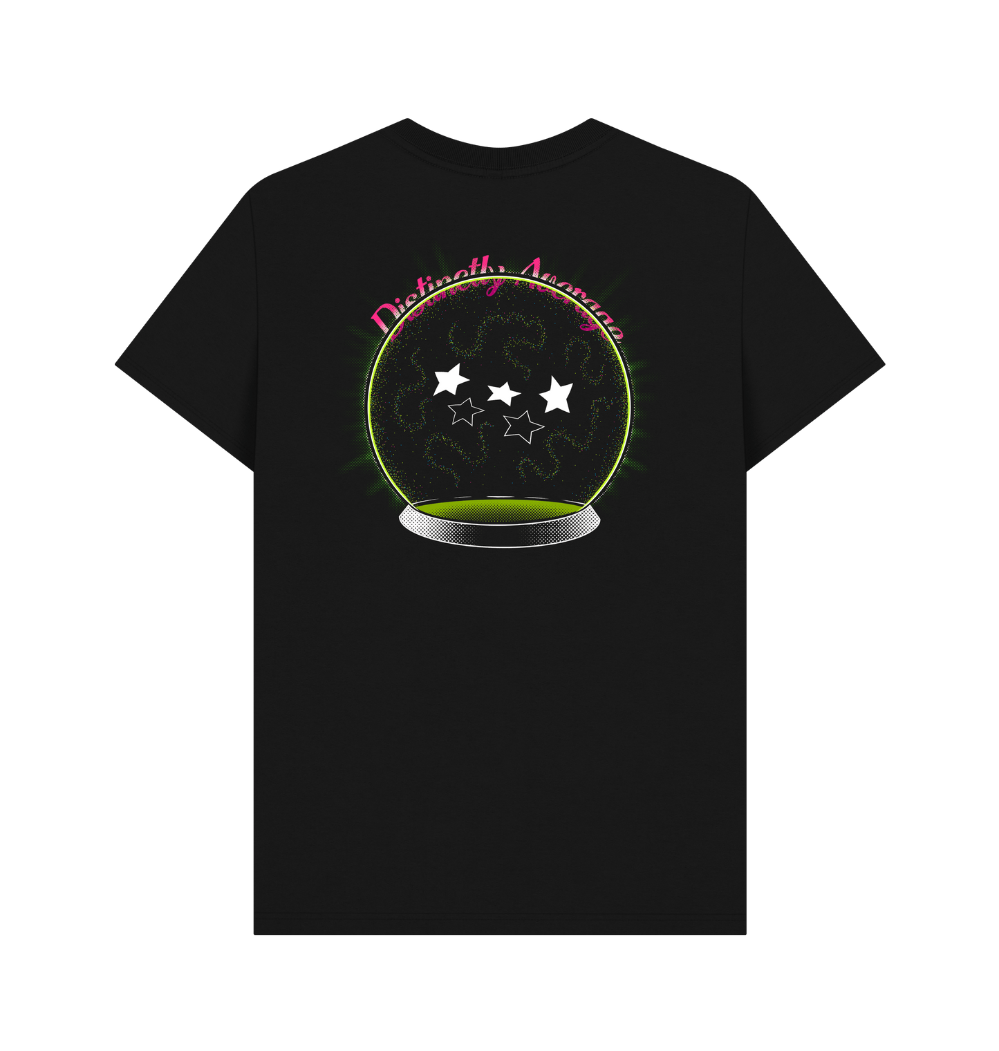 Black Printed T-shirt Back
