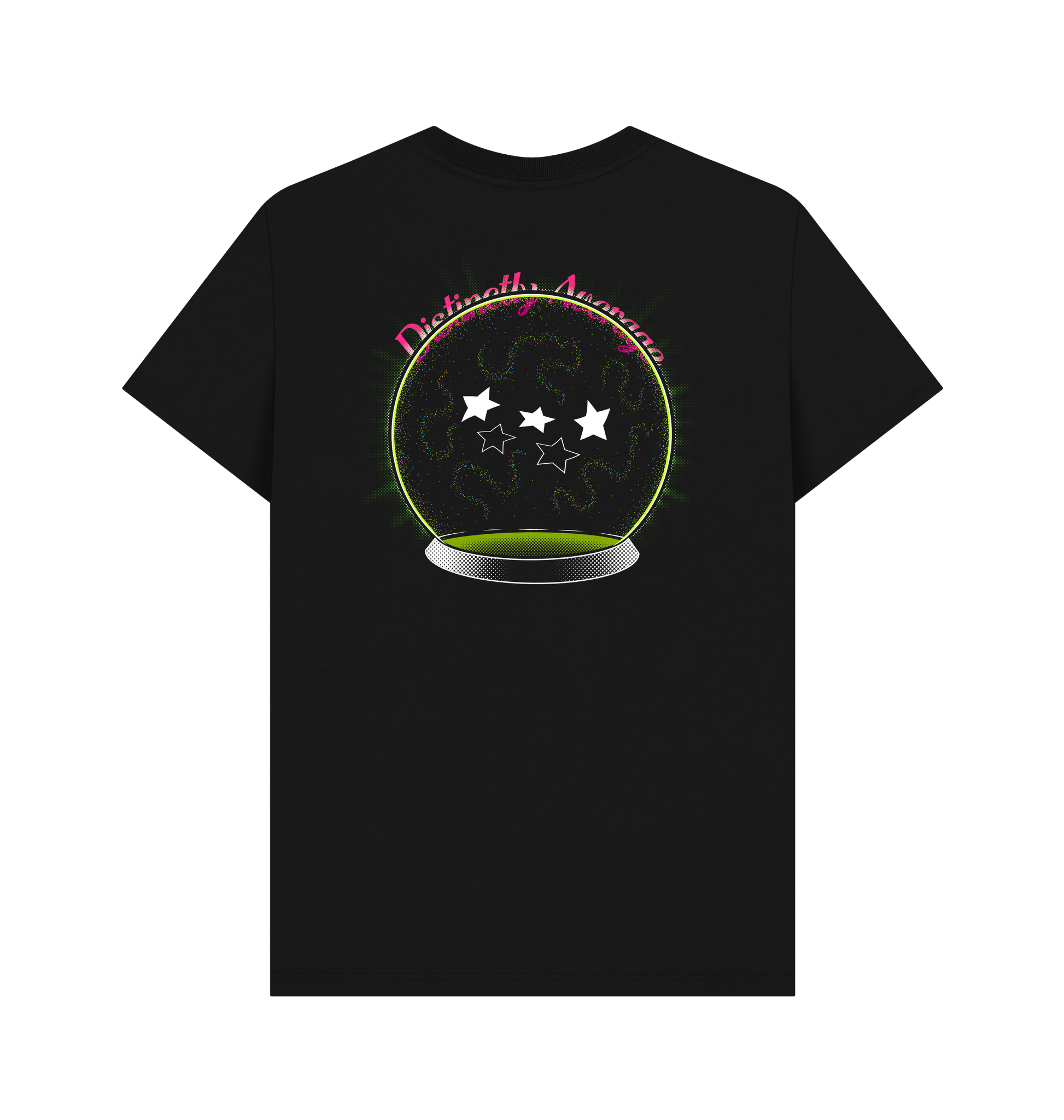 Black Printed T-shirt Back