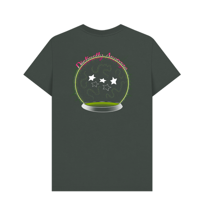 Dark Grey Printed T-shirt Back