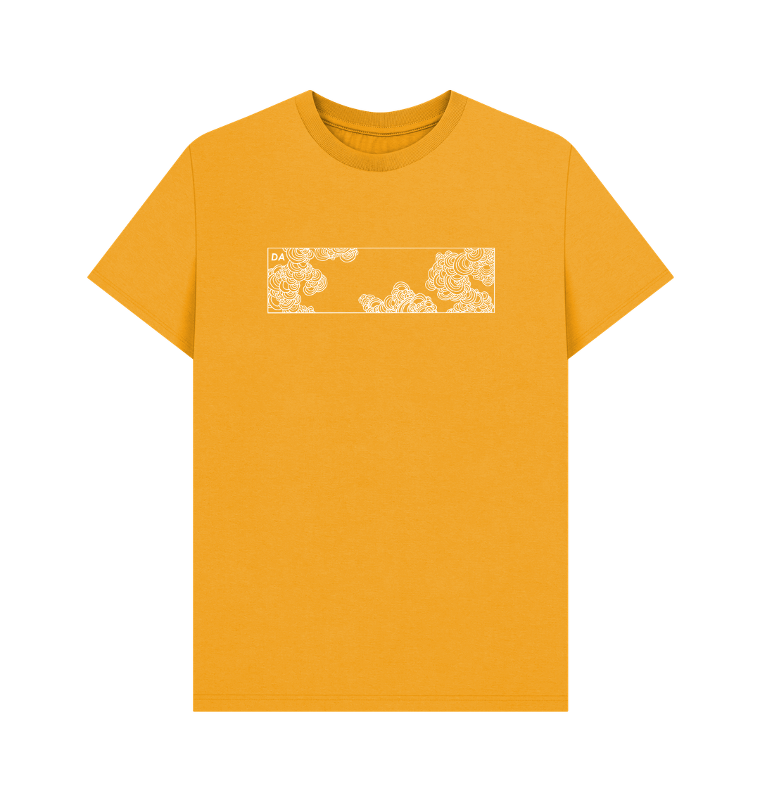 Mustard Printed T-shirt Front