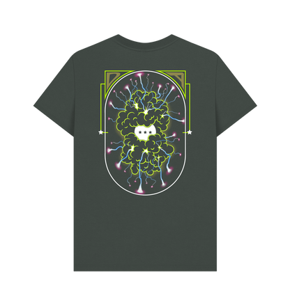 Dark Grey Printed T-shirt Back