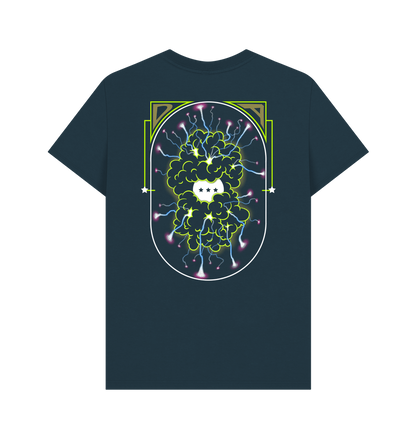 Denim Blue Printed T-shirt Back