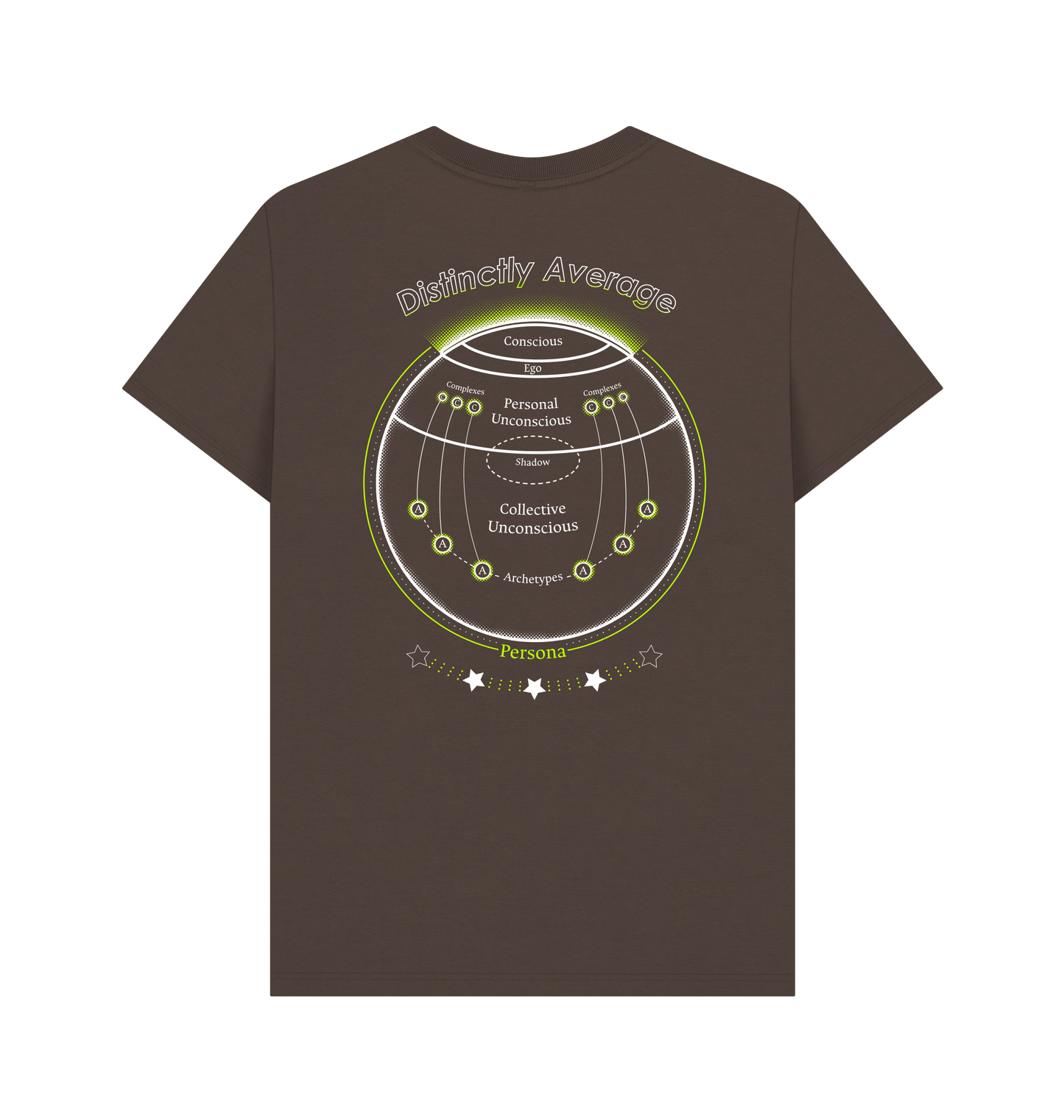 Chocolate Printed T-shirt Back