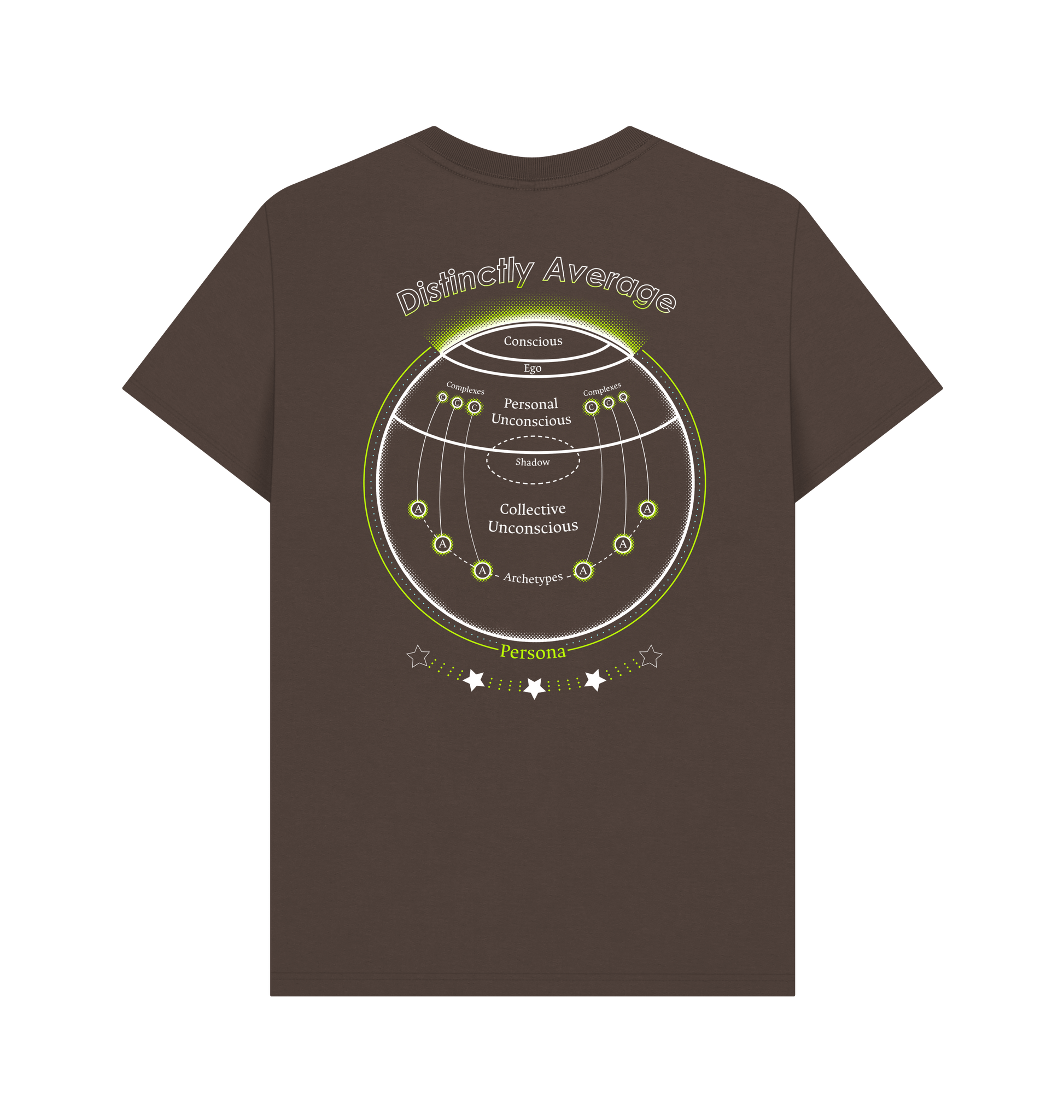 Chocolate Printed T-shirt Back