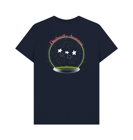 Navy Blue Printed T-shirt Back