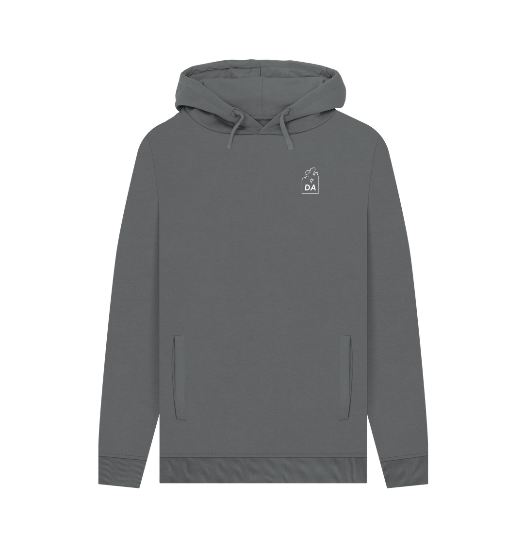 Slate Grey Printed Hoody Front