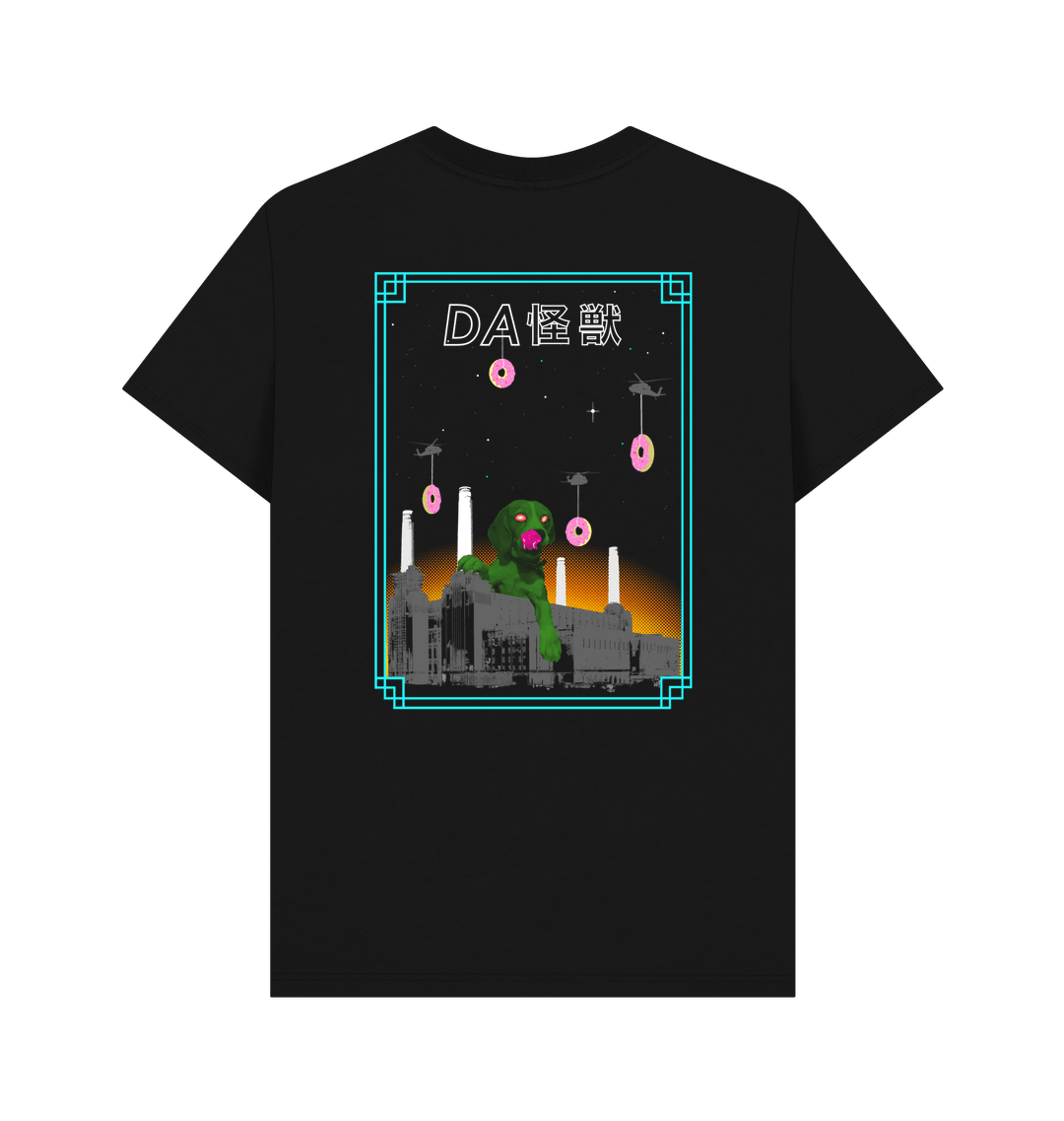 Black Printed T-shirt Back