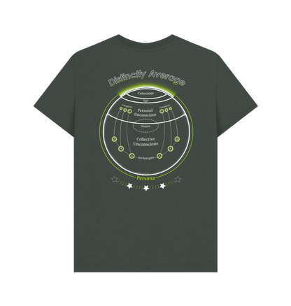 Dark Grey Printed T-shirt Back