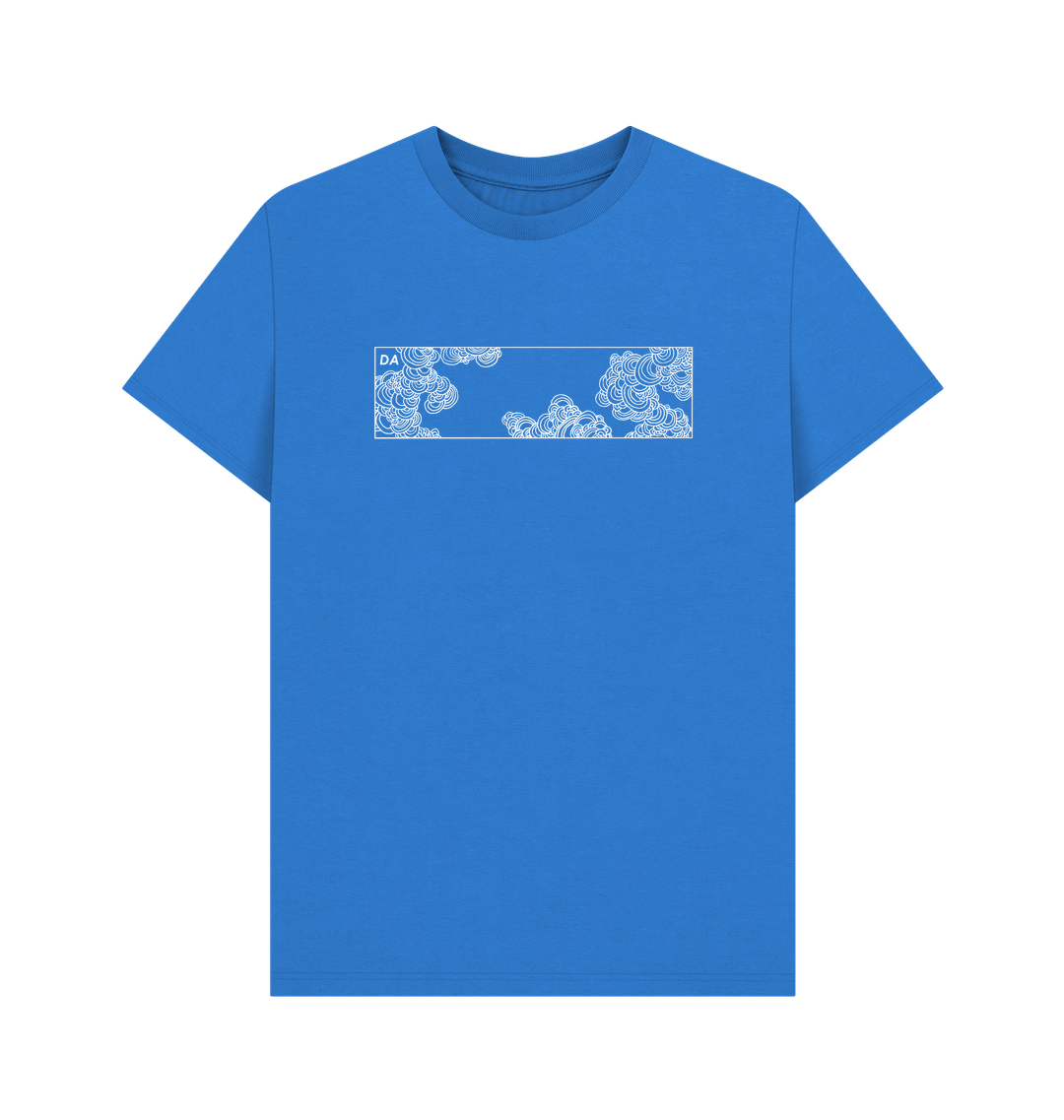 Bright Blue Printed T-shirt Front