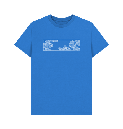 Bright Blue Printed T-shirt Front